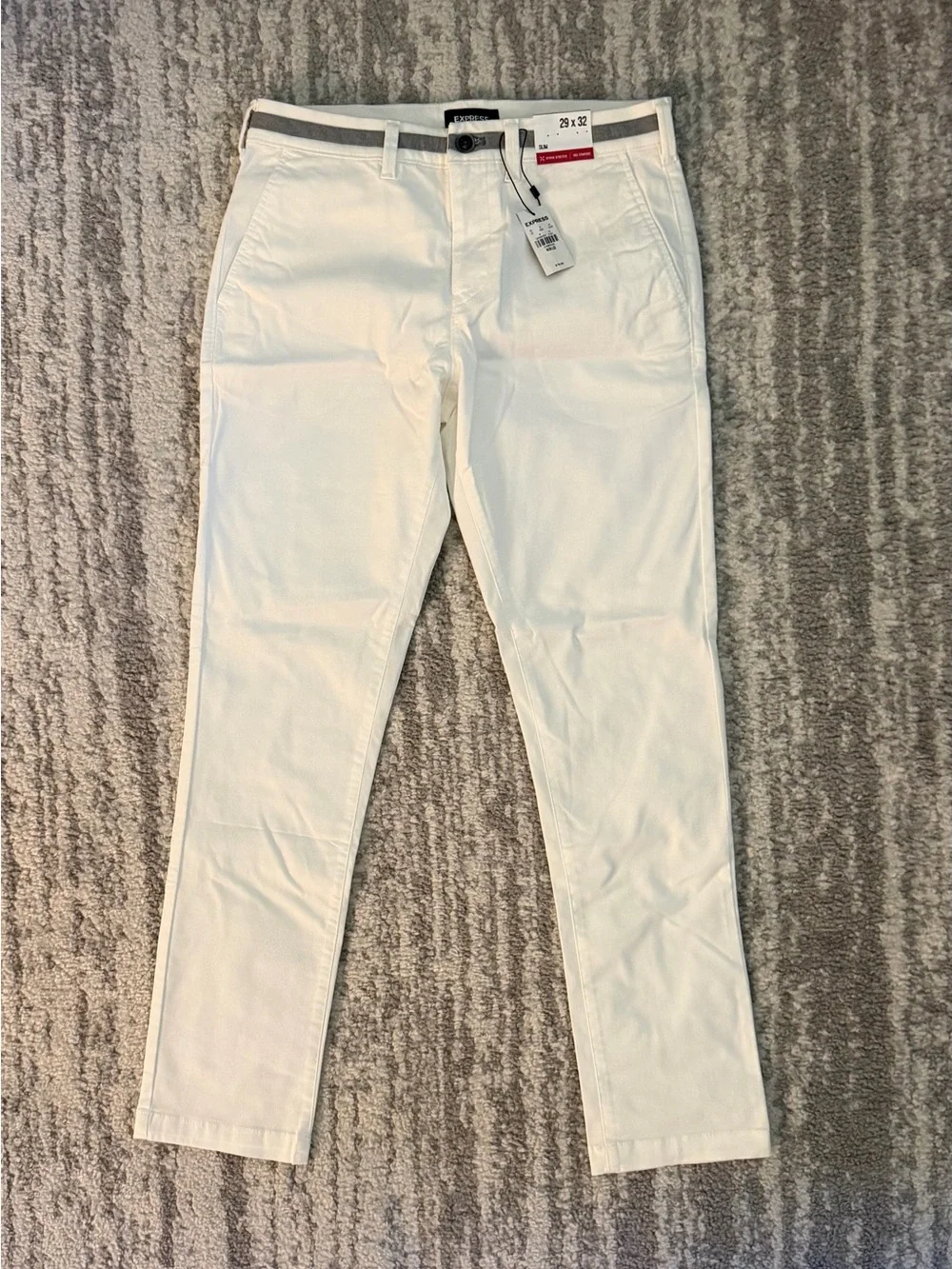 Express Men White Slim Fit Chino Pants